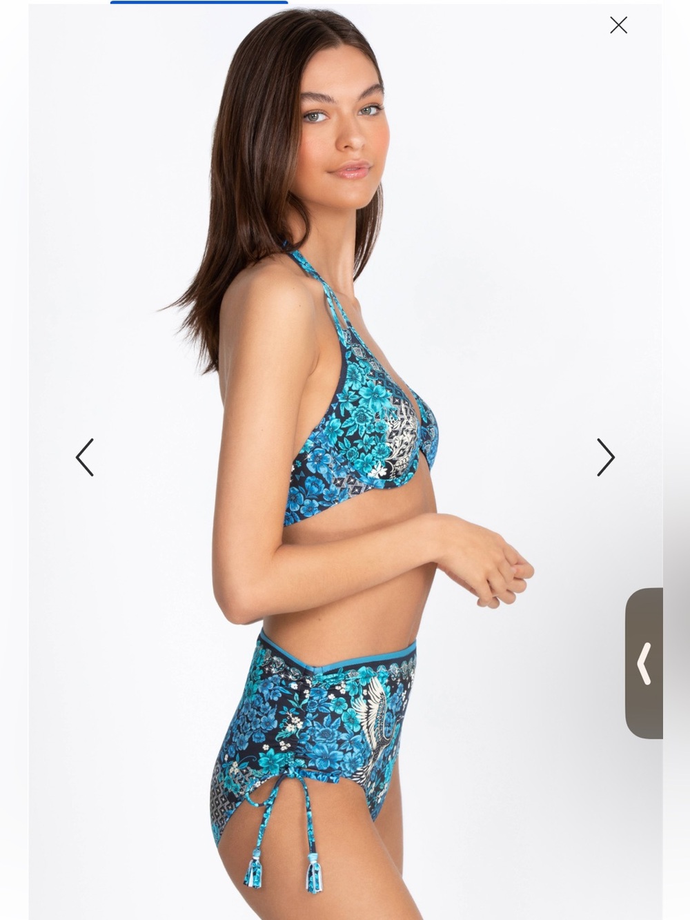 Johnny Was   BLUE PHOENIX HIGH WAIST Bikini set